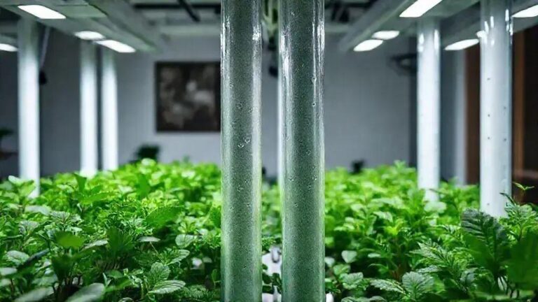 4 tipos de tubos PVC para sistemas NFT com 6 plantas por metro quadrado